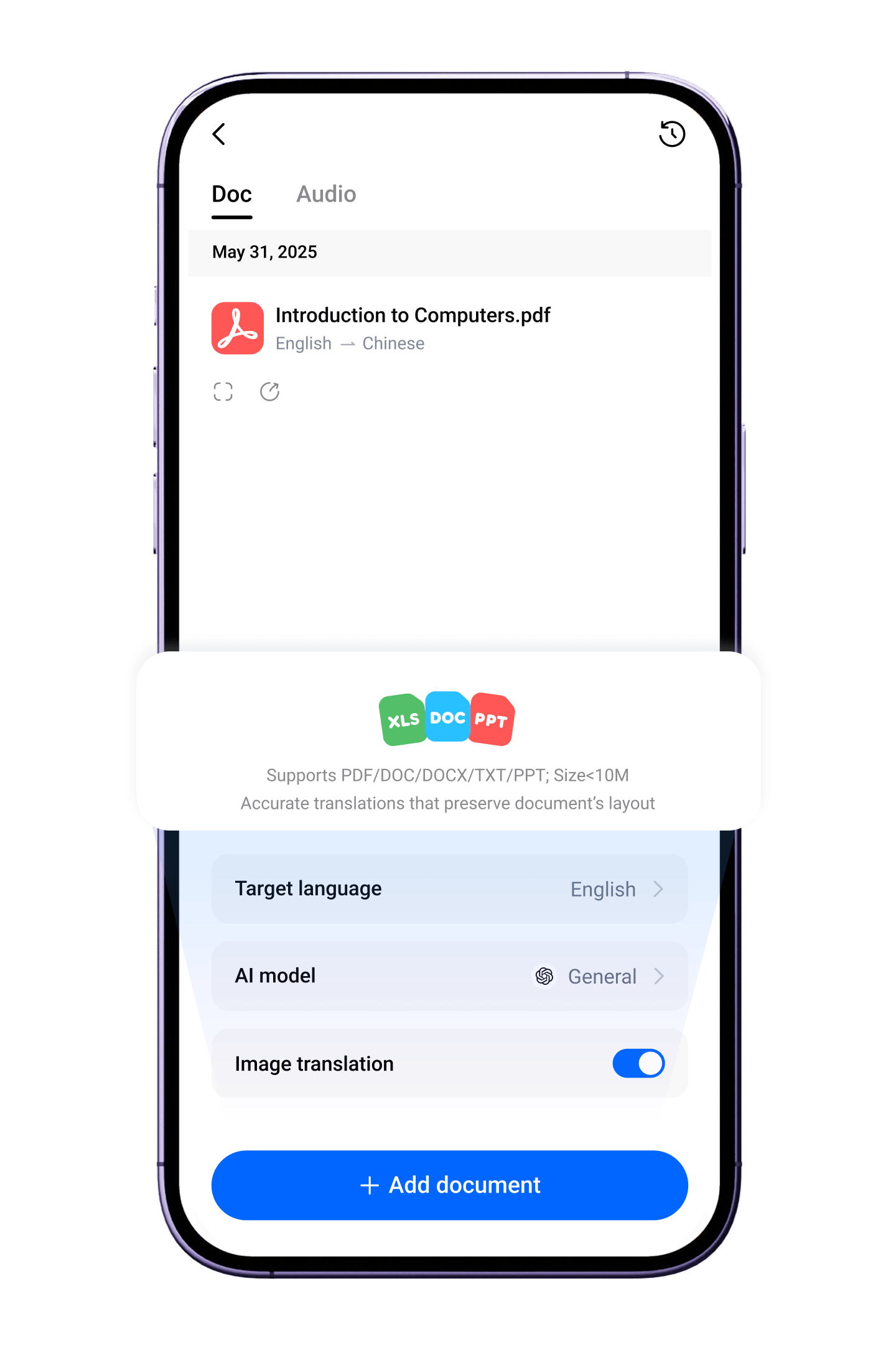 File & Audio Translation